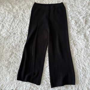 Free People Black Textured Pants